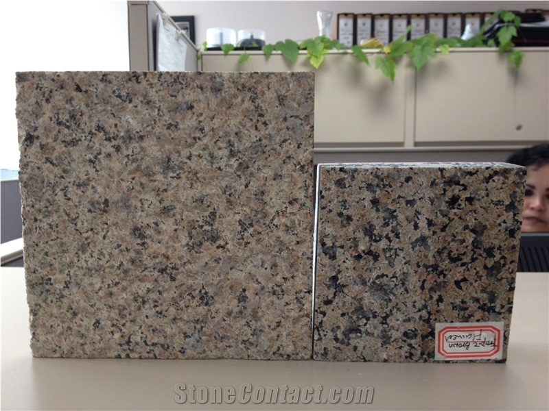 Hottest Tropic Brown Granite Slabs & Tiles, China Yellow Granite