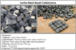 Jumbo Black Granite Cube Stone