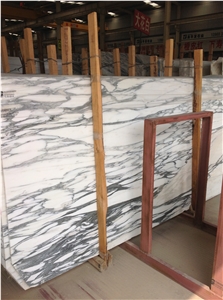 Popular and Hottest Polished White Arabescato Marble Slabs & Tiles