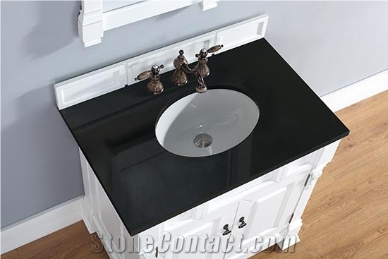 Shanxi Black Granite Bathroom Countertops, Bathroom Vanity Tops