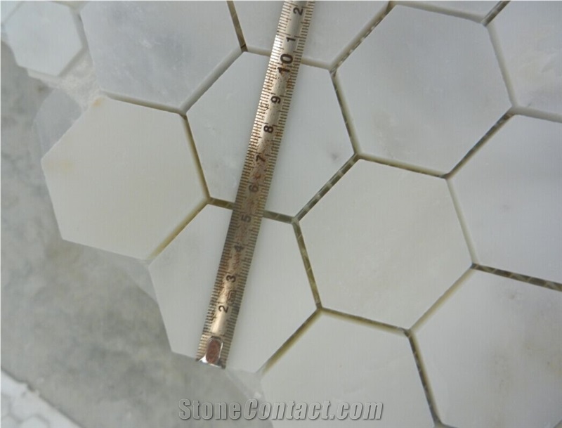 Wholesale Top Quality Natural White Marble Mosaic on Sale, Onyx White Marble Mosaic
