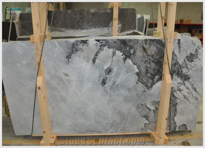 Iceberg Grey Marble Slabs