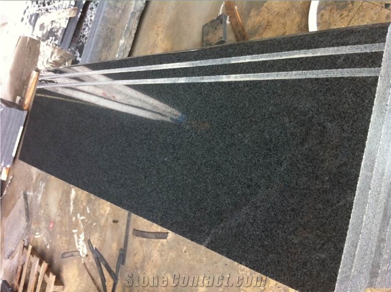China G654 Granite Slabs & Tiles, Chinese Black Granite