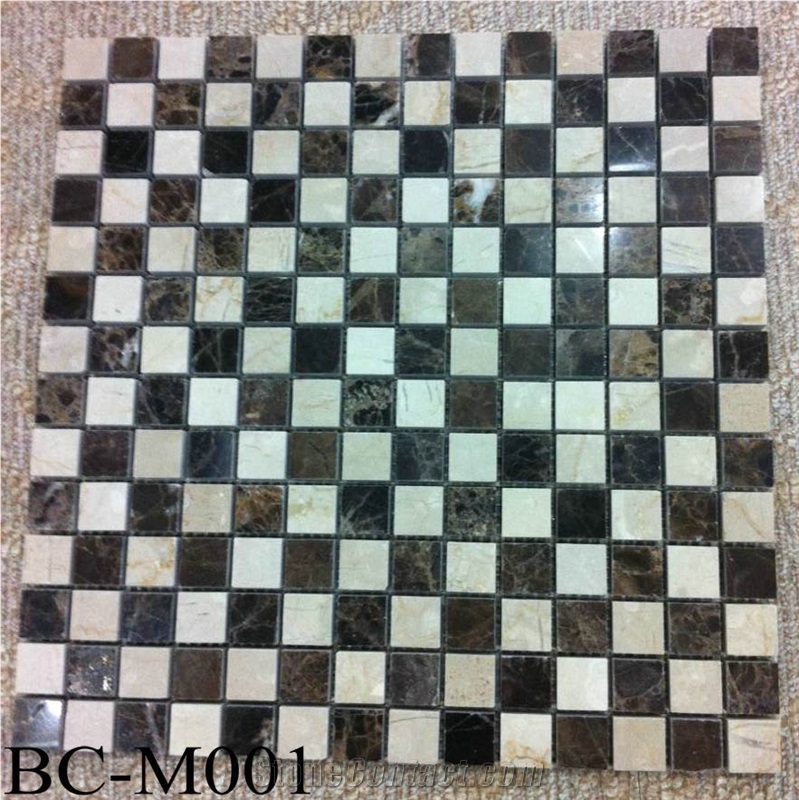 Polished Marble Wall/Floor Mosaic Tiles, Bc-M001