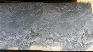 China Shandong Landscaping Grey Granite, Flowing Water Grey Granite Slabs & Tiles, Landscape Grey Granite Slabs & Tiles