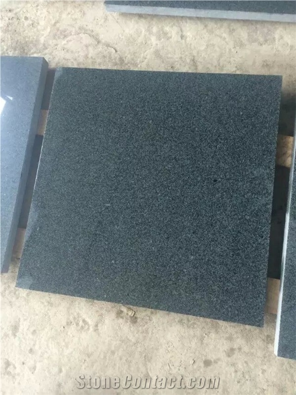 Sesame Black Granite G654 Similar Black Granite High Quality Uniform Color Low Price Slabs & Tiles, Hennan Sesame Black Granite Slabs & Tiles