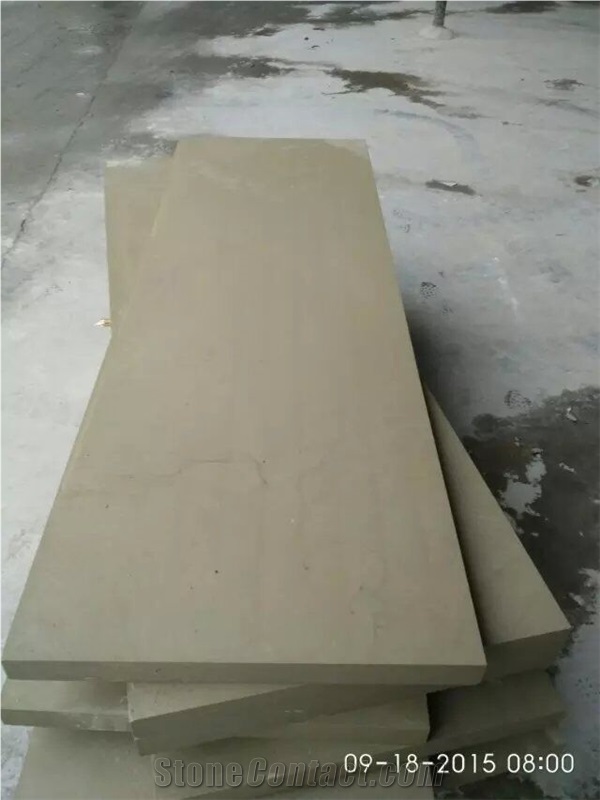 Sichuan Beige Sandstone Slabs, Cheap Beige Honed Surface Sandstone