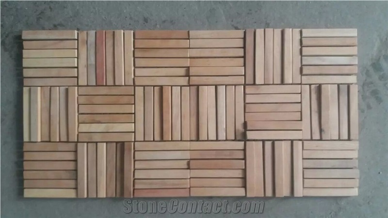 Wooden Wall Cladding Culture Stone Feature Wall