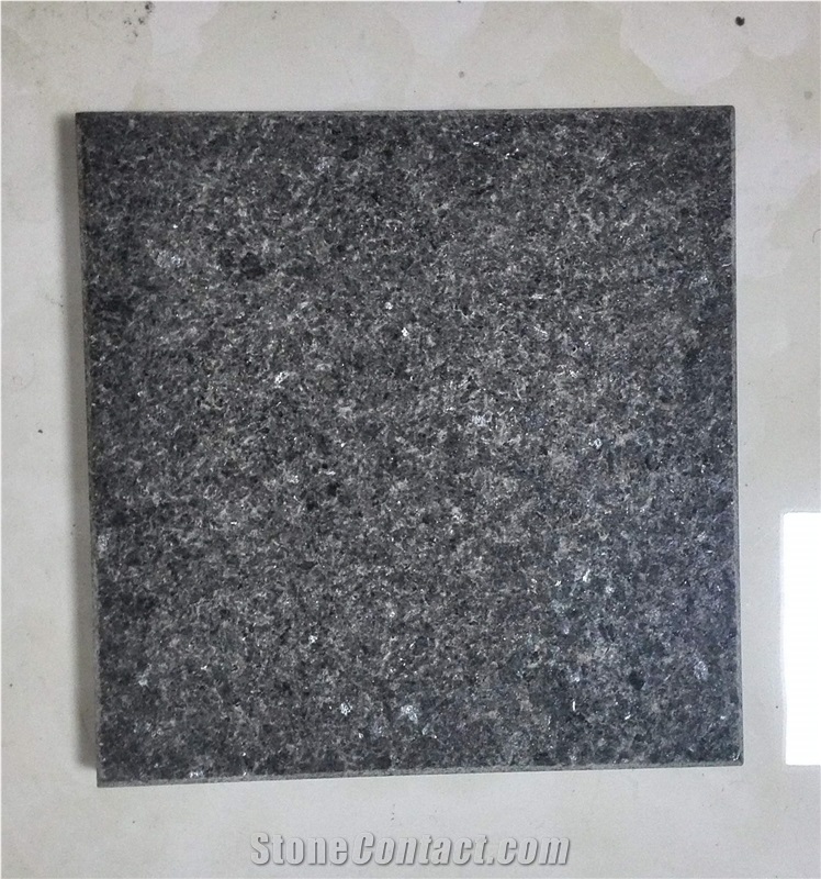 Yixian Black Granie G693 Absolutely Black Granite Cheap Flamed Brushed Black Granite Slabs Tiles, China Black Granite
