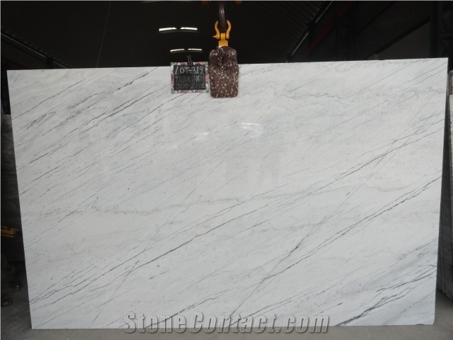 Bianco White Marble Tiles Slabs White Polished Marble Flooring