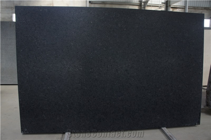 Black Granite Leather Finish Tiles Slabs Flooring Tiles Covering