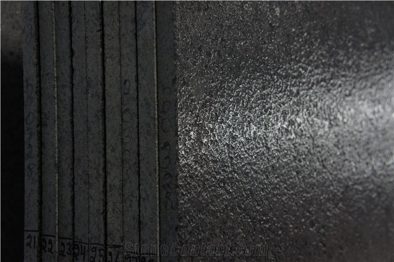 Black Granite Leather Finish Tiles, Granite Leather Finish