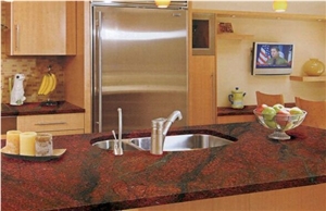 2015 New Multicolor Quartz Stone for Kitchen Tops, Solid Surface Kitchen Tops