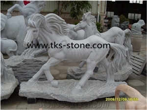 Beige Granite Horse Sculpture&Statue,Horse Caving,Horse Animal Sculptures,Garden Statues,Western Statues