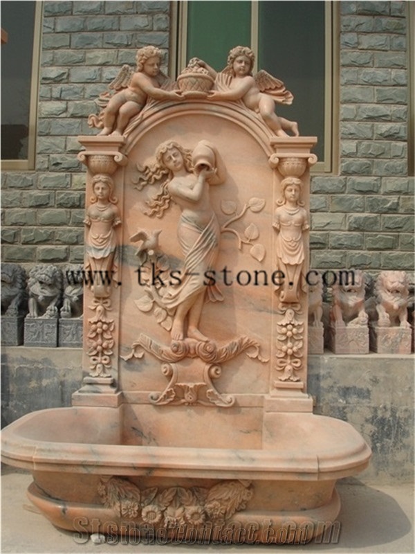 Beige Marble Square, Hotel, Villa, Attractions Fountains