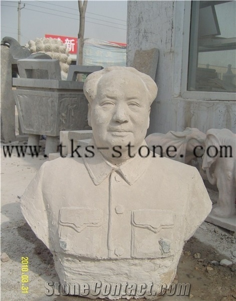 Black Marble Head Statues, Figure Head Carving,Famous People Head Sculpture