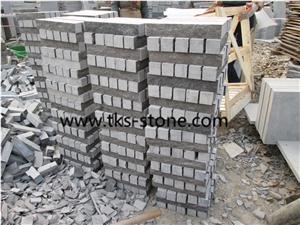 China Blue Limestone Cubestone Sides Natual Split