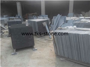 China Blue Limestone Honed Slabs,Tiles for Pattern Floor Covering-Own Factory