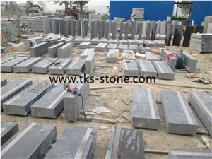 China Blue Limestone Stairs & Steps with One Anti-Slip Line