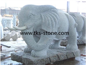 China Grey Granite Elephant Sculptures & Statues,Elephant Handcarved Sculptures,Grey Granite Elephant Animal Sculptures,Garden Sculptures,Western Statues