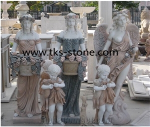 China Multicolor Granite Granite Human Sculptures & Statues,The Four Seasons Human Caving,Religious Sculptures&Statues,Western Statues