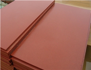 China Red Sandstone Tiles/Cut to Side