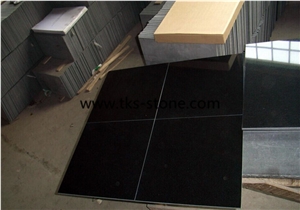 China Shanxi Black Granite,Low Price and Fine Quality,Shanxi Black (Absolute Black),Black Granite Floor Covering/Tiles
