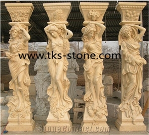 China Yellow Granite Human Sculptures & Statues, Lovers Sculptures,Human Caving,Western Statues,Religious Sculptures&Statues