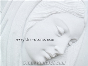 Figure Head Marble Reliefs Carving/Engraving,Human Head Relieve Engraving,Handmade People Head Carving