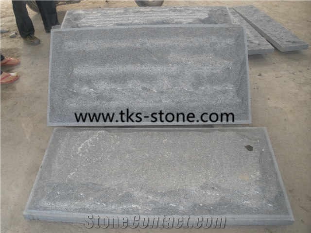 G654,Padang Dark,Sesame Black,Dark Grey Granite Mushroom Stone,Wall Cladding Stone