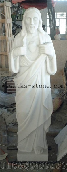 God the Father Carving Sculpture, Grey Granite Sculpture & Statue