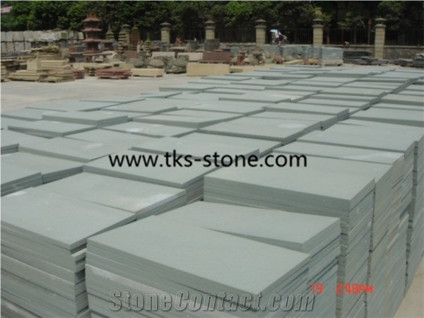 Green Sandstone Tiles/Slabs/Wall Tiles/Floor Tiles, China Green Sandstone