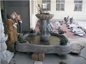 Grey Granite Exterior Fountains