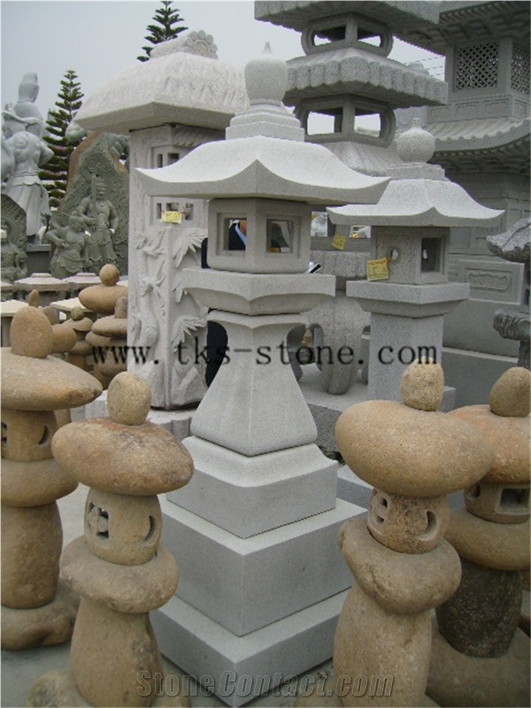 Grey Granite Garden Lanterns,Garden Lamps,Lantern Sculptures,Lamp Caving,Japanese Lanterns