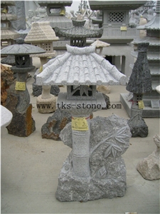Grey Granite Garden Lanterns&Lamps,Lantern Sculptures,Lamp Caving,Japanese Lanterns,Exterior Lamps