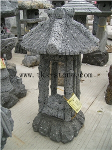 Grey Granite Garden Lanterns&Lamps,Lantern Sculptures,Lamps Carving,Japanese Lamps,Exterior Lanterns