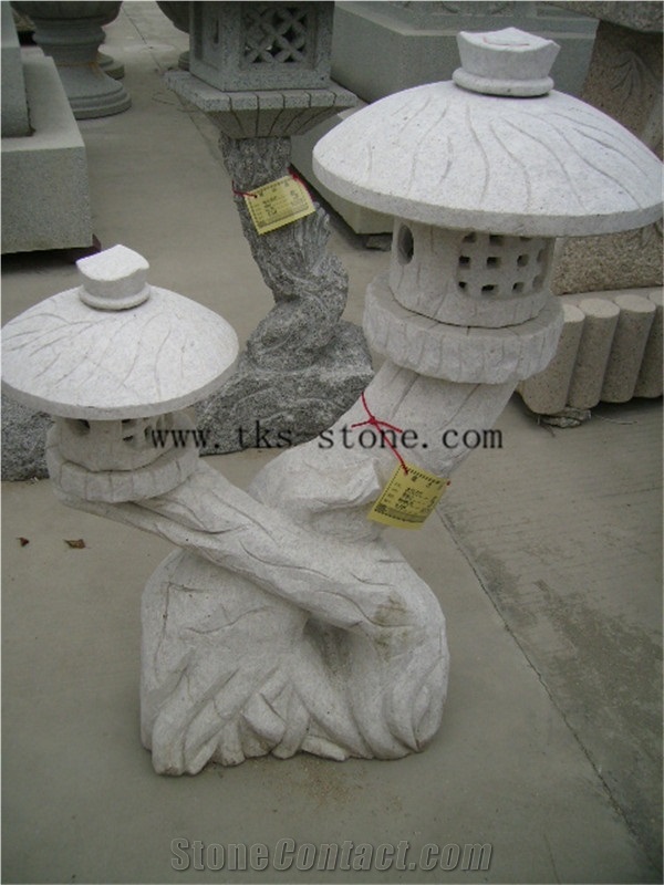 Grey Granite Garden Lanterns&Lamps,Lantern Sculptures,Lamps Caving,Japanese Lamps