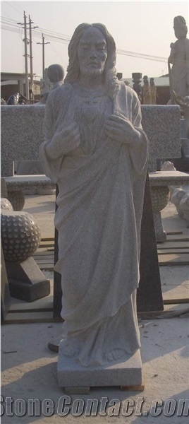 Grey Granite Jesus Christ Religious Statues