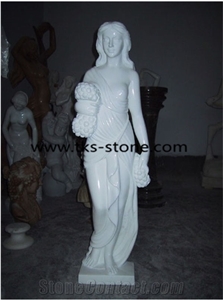 Human Sculptures&Statues,White Granite Women Sculptures,Women Caving,Women Stautes