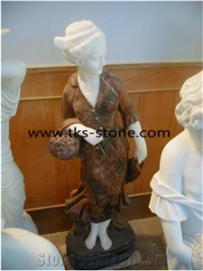 Red Granite Human Sculptures&Statues,Human Caving,Women Sculptures