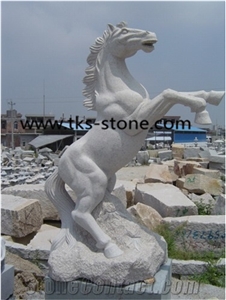 Stone Grey Granite Horse Sculpture&Statue,Horse Caving,Horse Animal Statues,Garden Sculptures