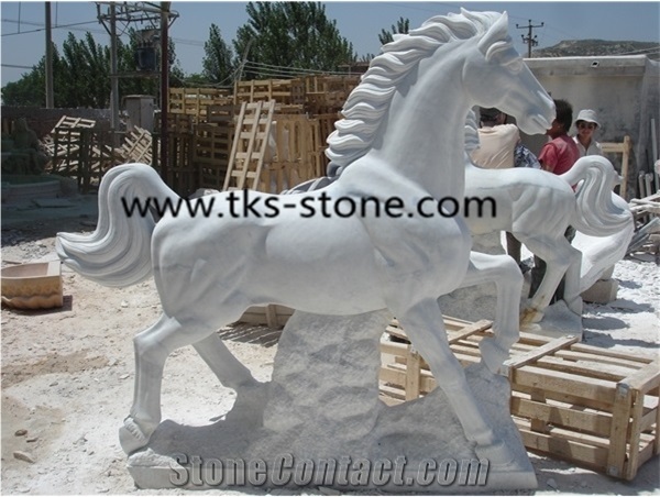 Stone Grey Granite Horse Sculpture&Statue,Horse Caving,Horse Animal Statues,Garden Sculptures