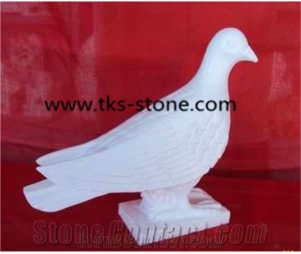 Stone Pigeon Sculptures&Statues,Grey Granite Pigeon Animal Sculptures,Pigeon Caving,Garden Statues