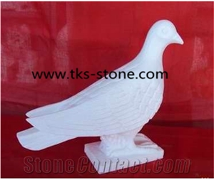 Stone Pigeon Sculptures&Statues,Grey Granite Pigeon Animal Sculptures,Pigeon Caving,Garden Statues