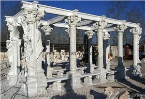 White Granite European Style Porches