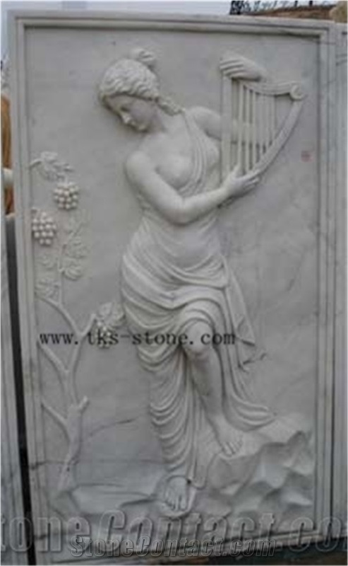 Woman Wall Reliefs, Bas Relief Naked Lady Engraving