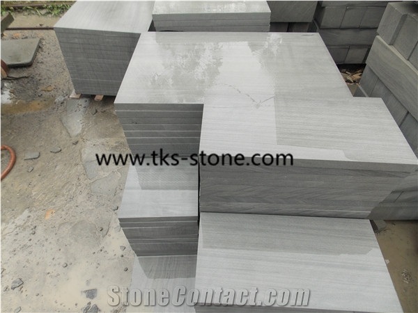 Wooden Grey Sandstone Tiles/Cut to Size, China Grey Wooden Vein Sandstone Tiles & Slabs for Indoor and Outdoor Walling and Flooring Covering