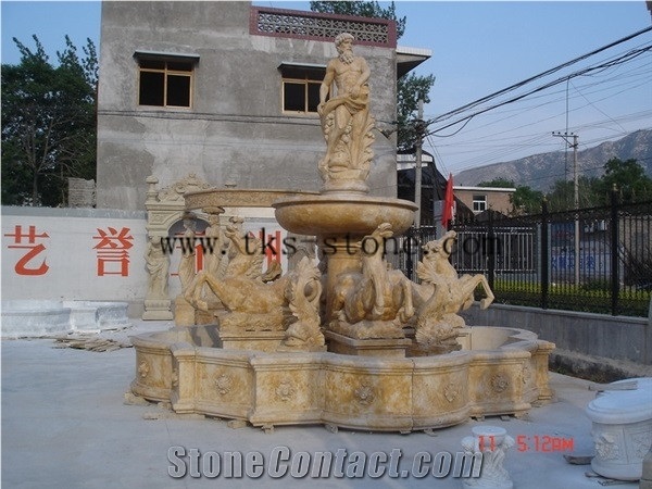 Yellow Marble Villa, Square, Hotel, Attractions Fountains