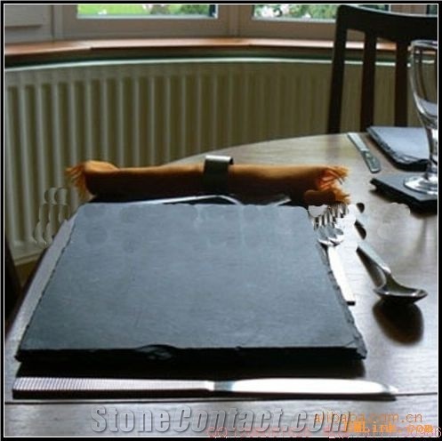 Black Slate for Cooking - Steak Stones - Eating Palate- Hot Rocks - Cooking Stone, Black Slatet Kitchen Accessories