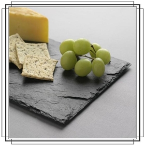 Black Slate for Cooking - Steak Stones - Eating Palate- Hot Rocks - Cooking Stone, Black Slatet Kitchen Accessories